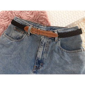 Cole Haan Vintage 90's USA Trending Woven Corded Stretch Belt 34 Unisex